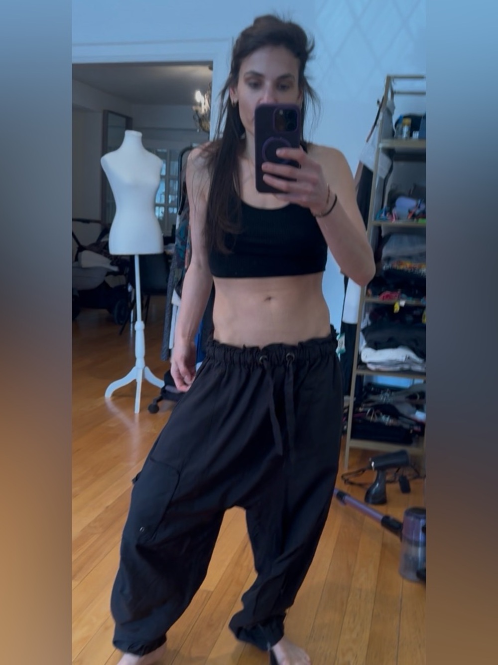 Free people movement spring trekker drop crotch nylon pants - Picture 12 of 13